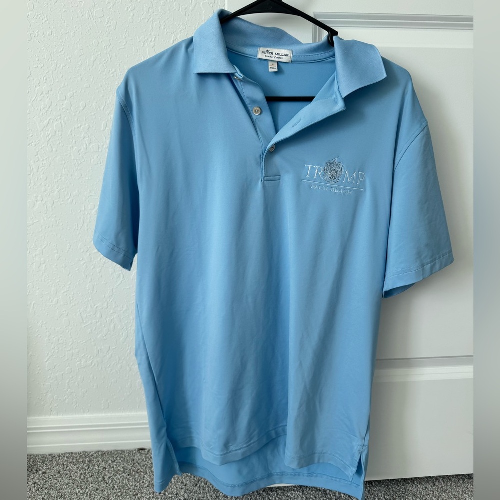 Peter Millar Light Blue Polo Shirt